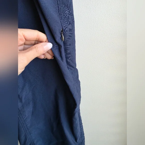 KUHL Trekr Kapri Hiking Pants Blue Ruched Side Cinch Cargo Size 8 - Picture 6 of 16